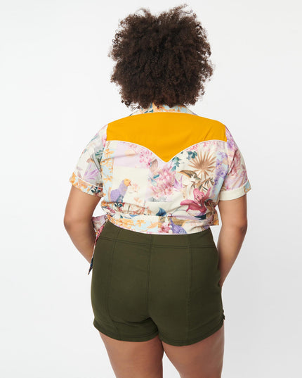botanical beauty wrap top