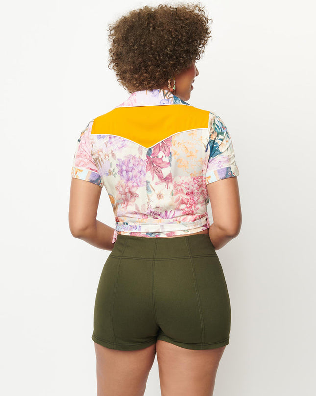 botanical beauty wrap top
