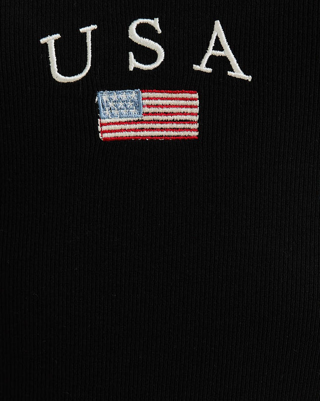 USA Embroidered Bodysuit