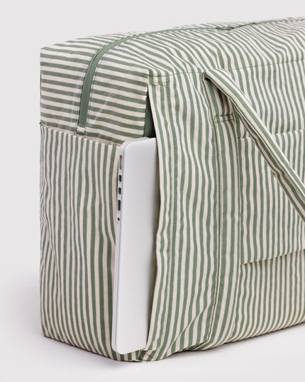 Baggu Cloud Carry-On - Sage Stripe