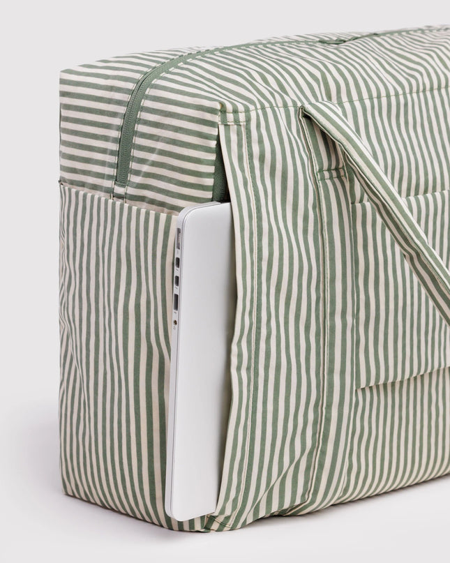 Baggu Cloud Carry-On - Sage Stripe
