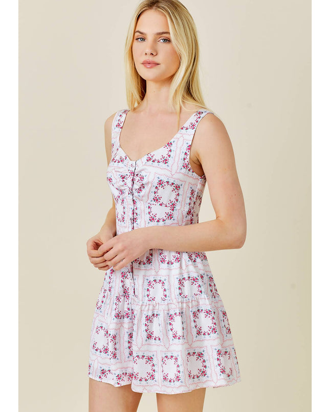 Riviera Satin Printed Romper