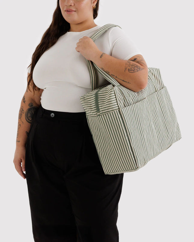 Baggu Cloud Carry-On - Sage Stripe