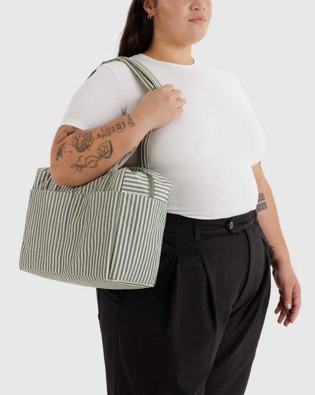 Baggu - Everyday Cloud Bag Sage Stripe