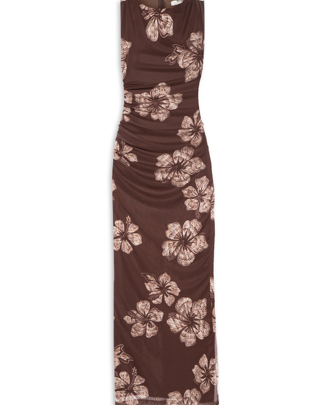 Rio Nights Stretch Floral Maxi Dress