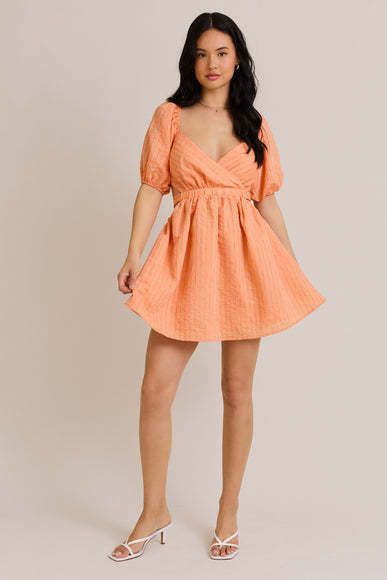 Tangerine Daydream Cutout Dress