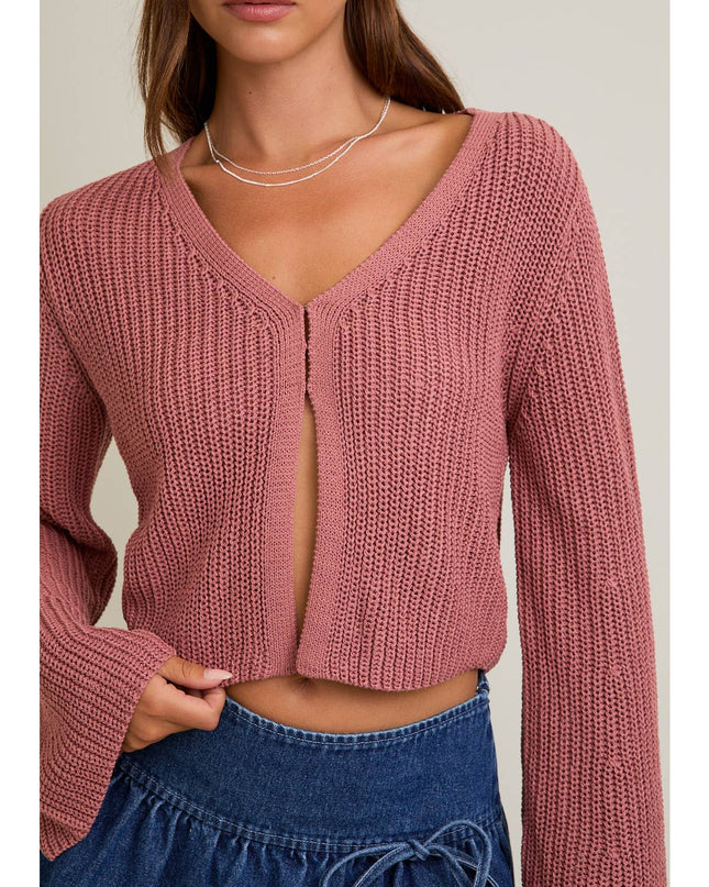 Heartbeat on the High Line Cardigan - Rose