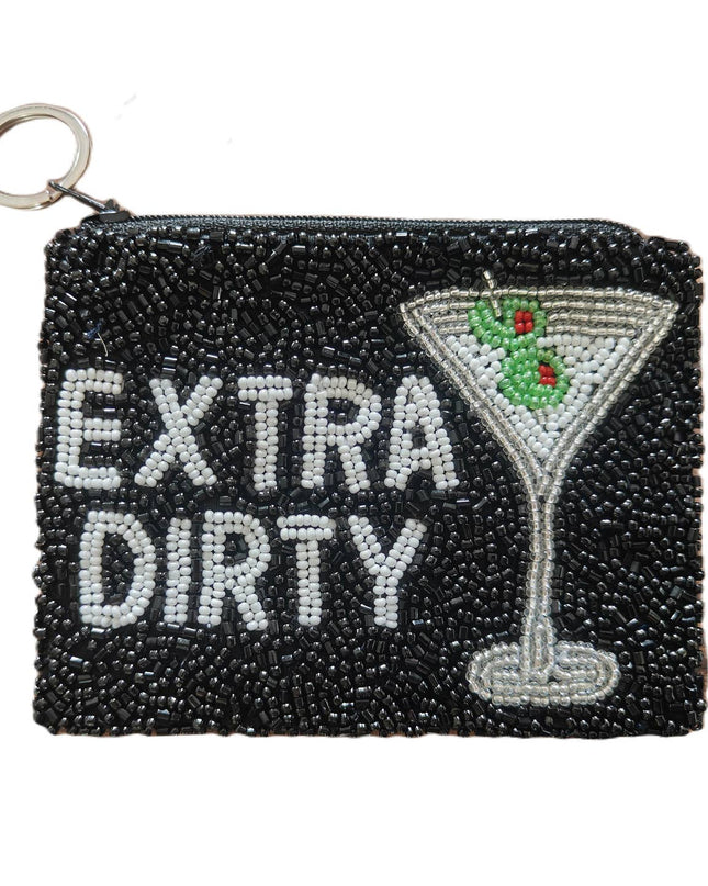 Extra Dirty Beaded Coin Purse
