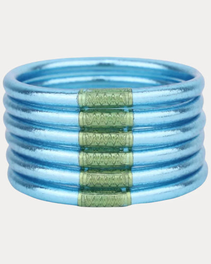 Azure All Weather Bangles (Set of 6) - Serenity Prayer