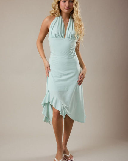 Baby Girl Blue Halter Dress