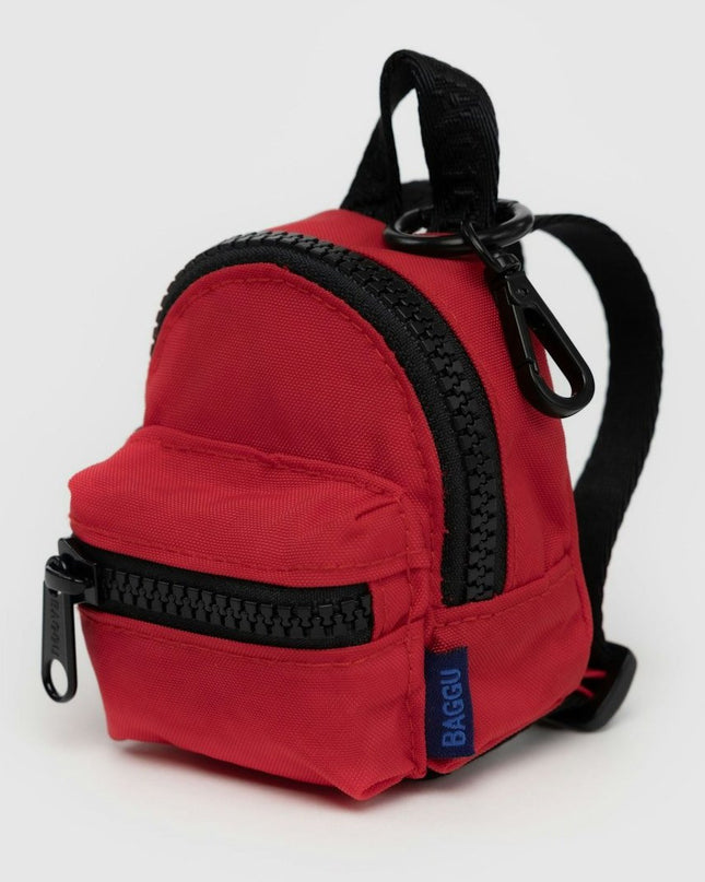 Baggu Backpack Charm - Candy Apple