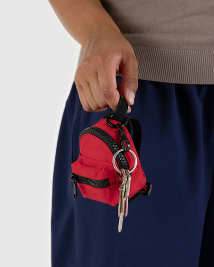 Baggu Backpack Charm - Candy Apple