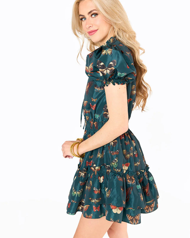 BuddyLove Clementine Elastic Waist Mini Dress- Dragonfly