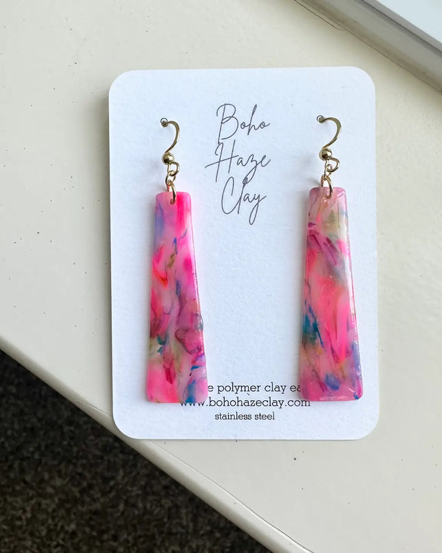 Colorful Elongated Dangle Earrings