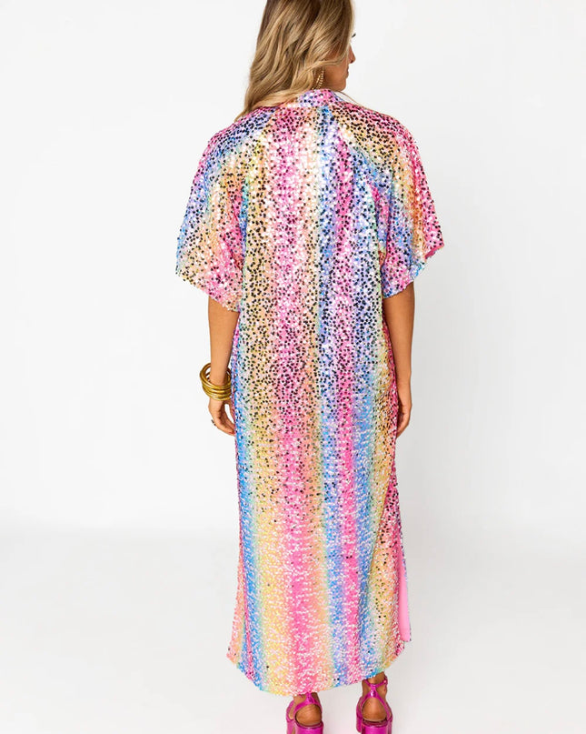 LEIGHTON SEQUIN MIDI DRESS - LOVING ME