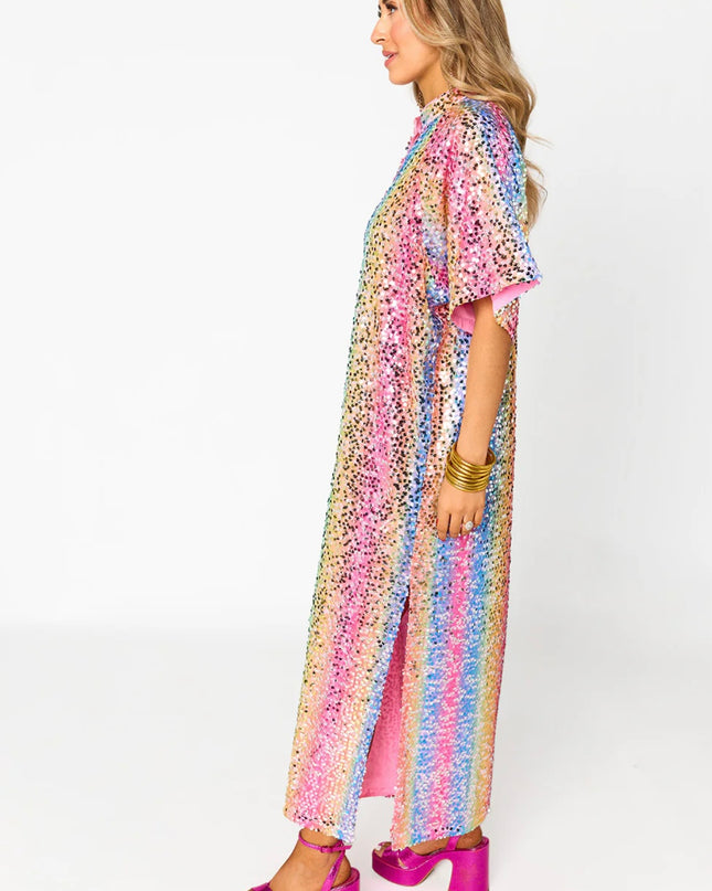 LEIGHTON SEQUIN MIDI DRESS - LOVING ME