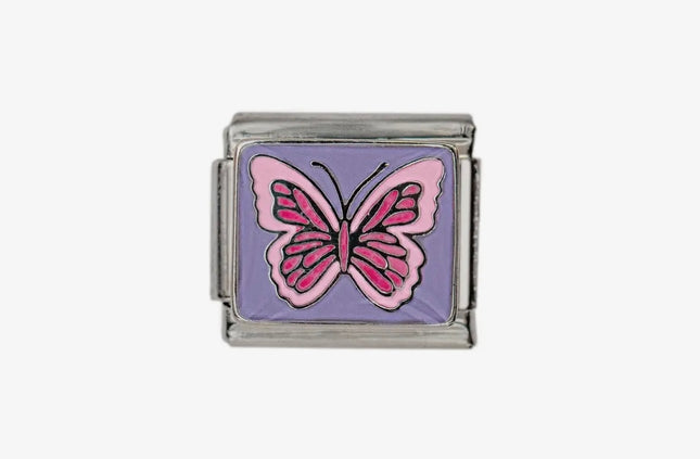 Italian Charm - Pink Butterfly