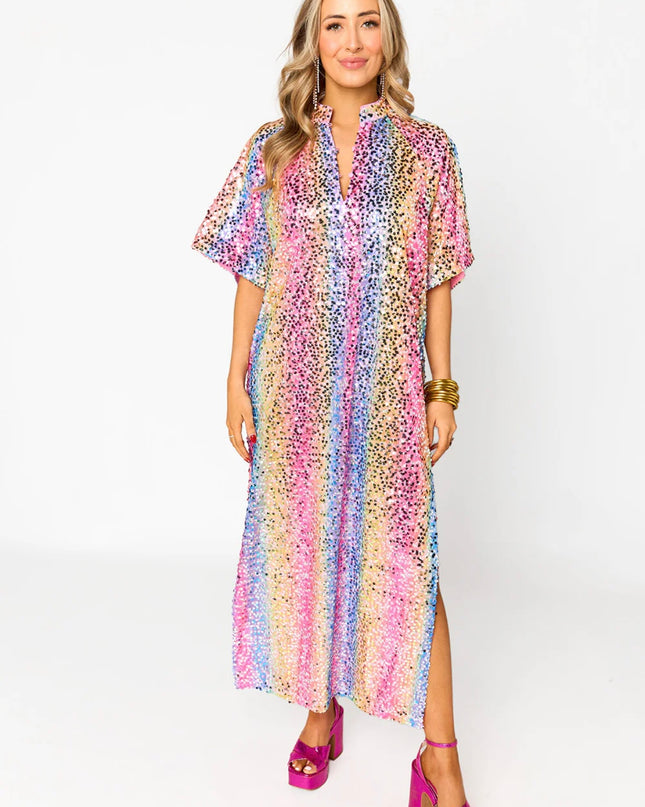 LEIGHTON SEQUIN MIDI DRESS - LOVING ME