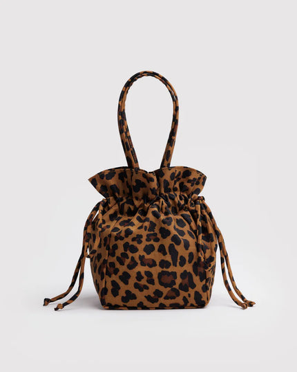 Baggu Nylon Drawstring Bag - Leopard