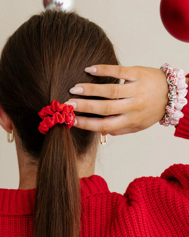 Teleties Silk Scrunchies - Blushmas - Small