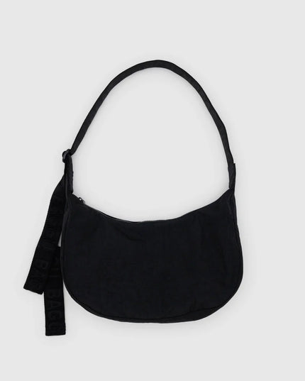 Baggu Medium Nylon Crescent Bag - Black