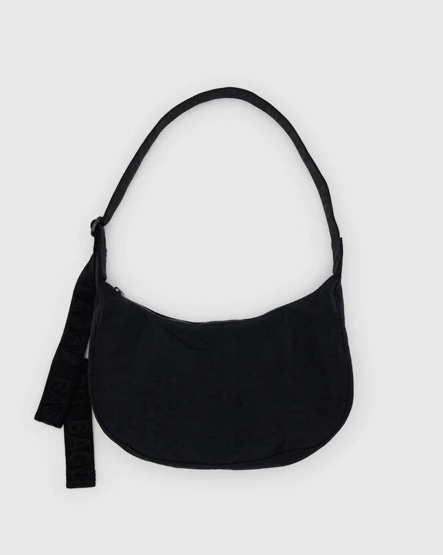 Baggu Medium Nylon Crescent Bag - Black