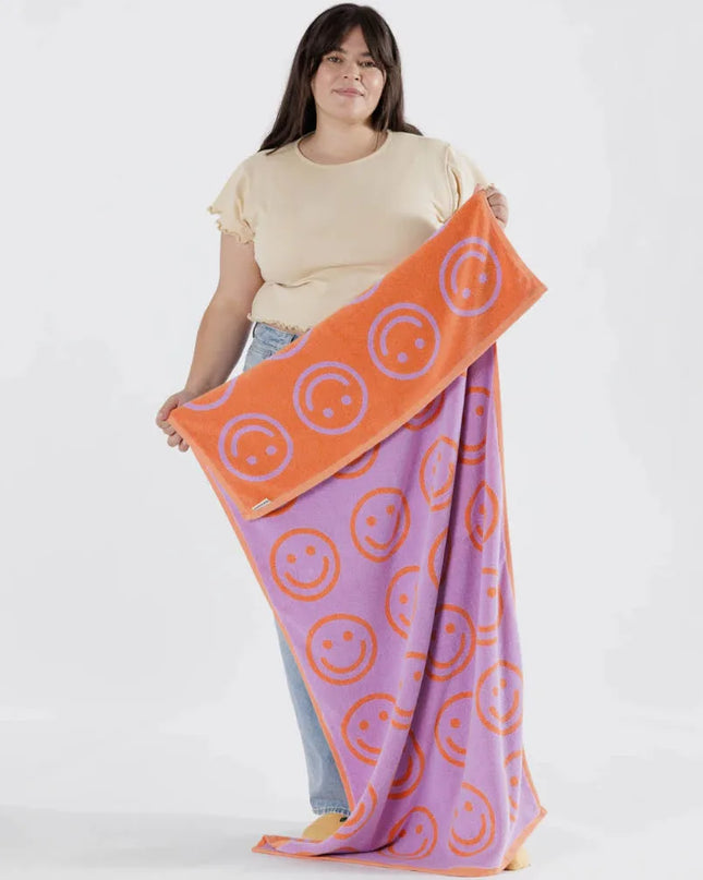 BAGGU Bath Towel- Happy Lilac