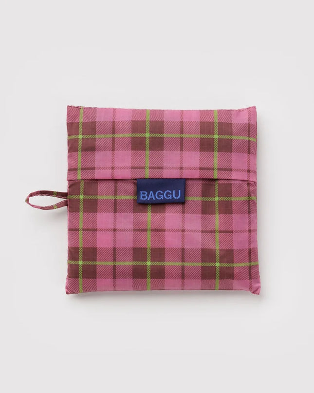 Big Baggu - Azalea Pink Tartan