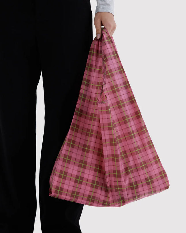 Standard Baggu - Azalea Pink Tartan