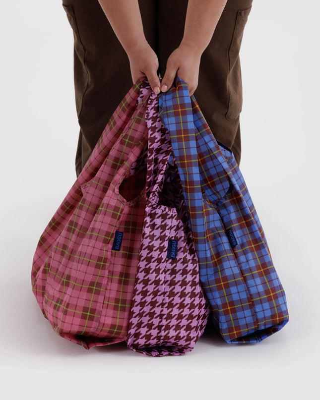 STANDARD BAGGU SET OF 3 - CHECK MIX