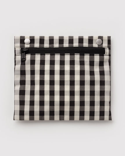 BAGGU EVERYDAY CLOUD BAG - BLACK AND CREAM GINGHAM