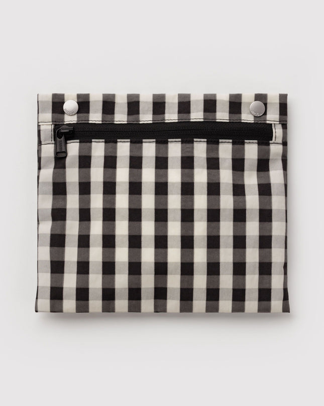 BAGGU EVERYDAY CLOUD BAG - BLACK AND CREAM GINGHAM