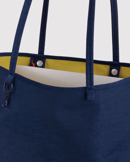 BAGGU MEDIUM NYLON REVERSIBLE TOTE - NAVY MIX