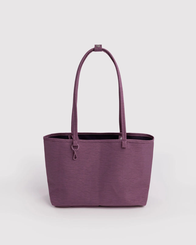 BAGGU MEDIUM NYLON REVERSIBLE TOTE - PLUM MIX