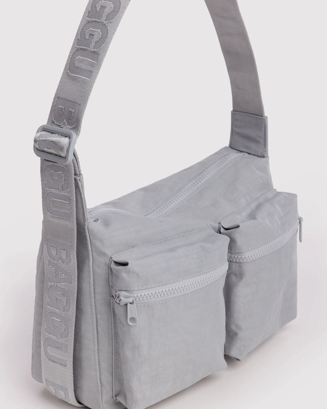 BAGGU MEDIUM CARGO CROSSBODY - FOG