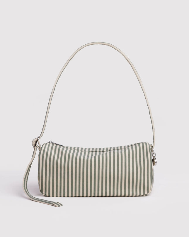 BAGGU NYLON LOAF BAG - SAGE STRIPE