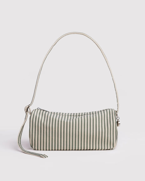 BAGGU NYLON LOAF BAG - SAGE STRIPE
