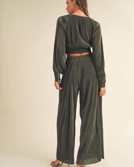 Nele Front Twisted Set - Olive