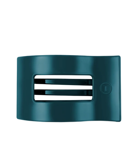 Teal With It Flat Rectangle Hair Clip-Teleties