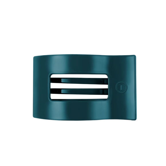 Teal With It Flat Rectangle Hair Clip-Teleties