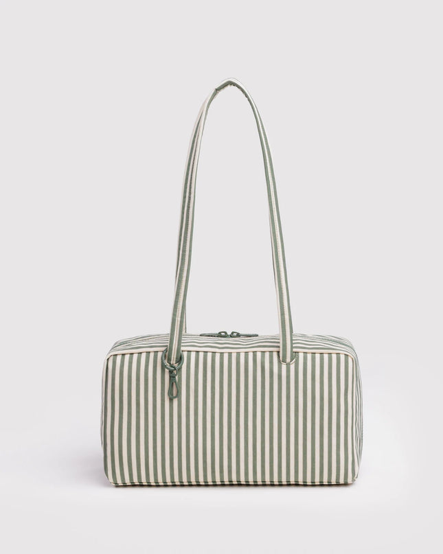Baggu Nylon Bowler Bag - Sage Stripe