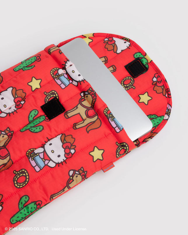 Baggu Puffy Laptop Sleeve 16" - Hello Kitty Western