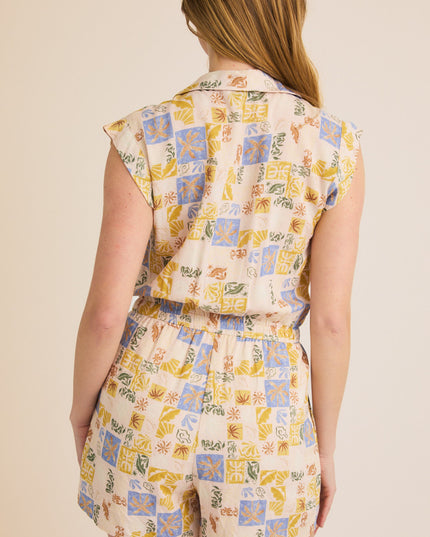 Tides Turning Mosaic Romper