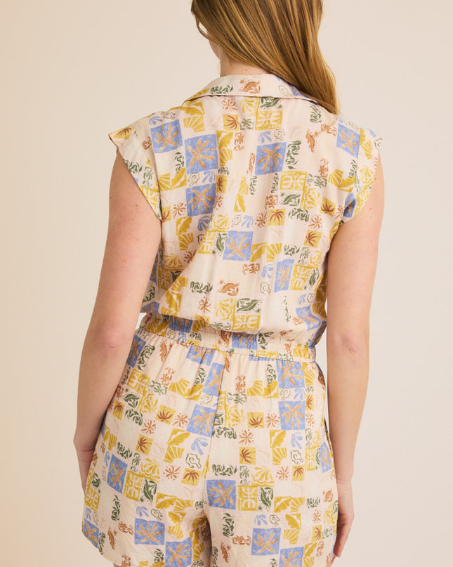 Tides Turning Mosaic Romper