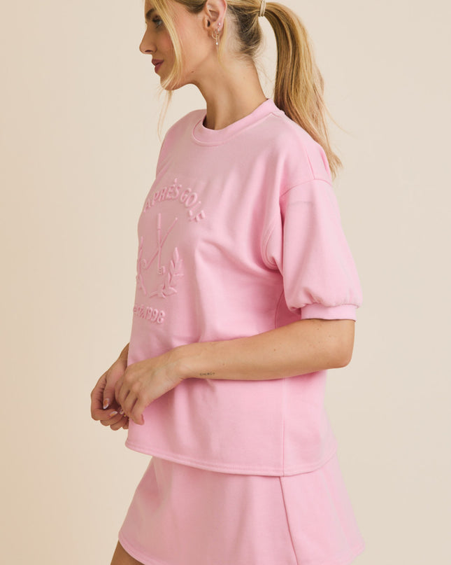 Aprés Golf Pink Top