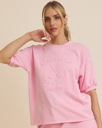 Aprés Golf Pink Top