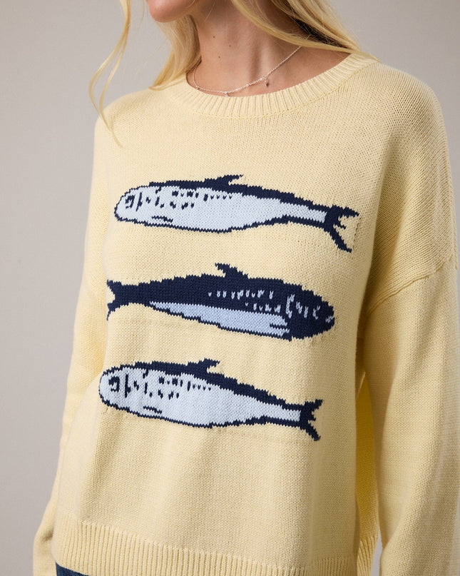 Sardine Queen Pullover Knit Sweater