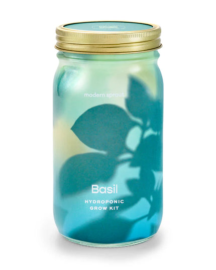 Modern Sprout - Garden Jars - Organic Herbs - Basil