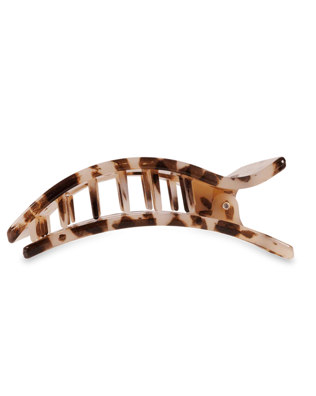 Blonde Tortoise Flat Rectangle Hair Clip- Teleties