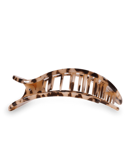Blonde Tortoise Flat Round Clip